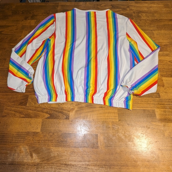 Marci Rainbow Stripe Top size Large - Picture 11 of 15
